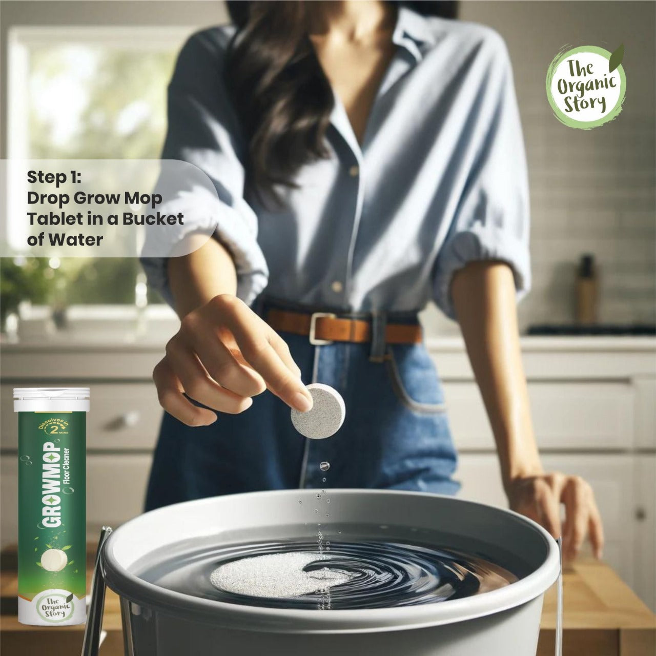 Growmop -  Floor Cleaner - 25 Tablets In 1 Tube