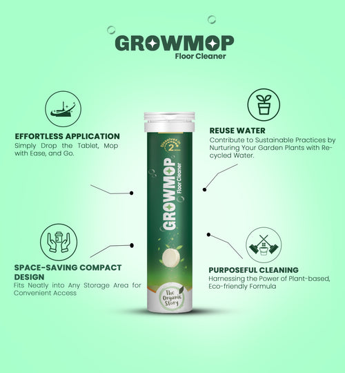 Growmop -  Floor Cleaner - 25 Tablets In 1 Tube